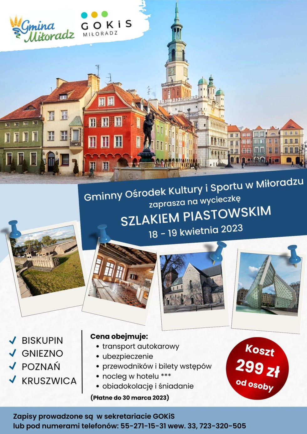 Gmina Miłoradz. Wybierz się na wycieczkę szlakiem piastowskim – trwają zapisy.