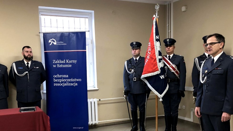 Sztum. Awanse na wyższe stopnie służbowe w Zakładzie Karnym.