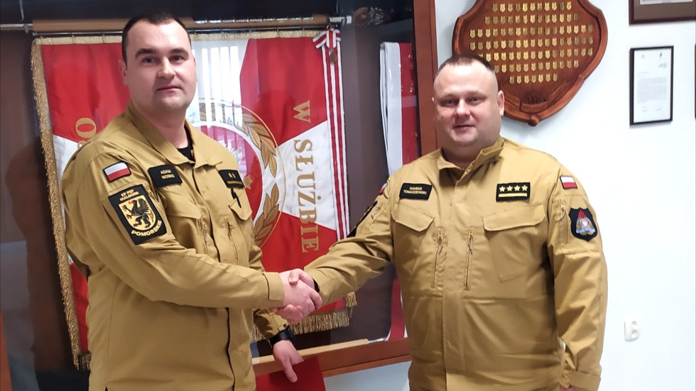 Malbork. Awanse na wyższe stanowiska służbowe w KP PSP.