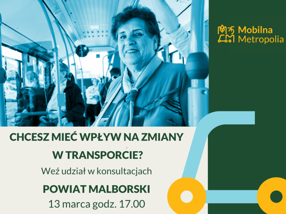 Malbork. Weź udział w konsultacjach nad Planem Zrównoważonej Mobilności.