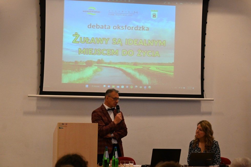 Nowy Dwór Gdański.  Żuławy są idealnym miejscem do życia – debata oksfordzka.