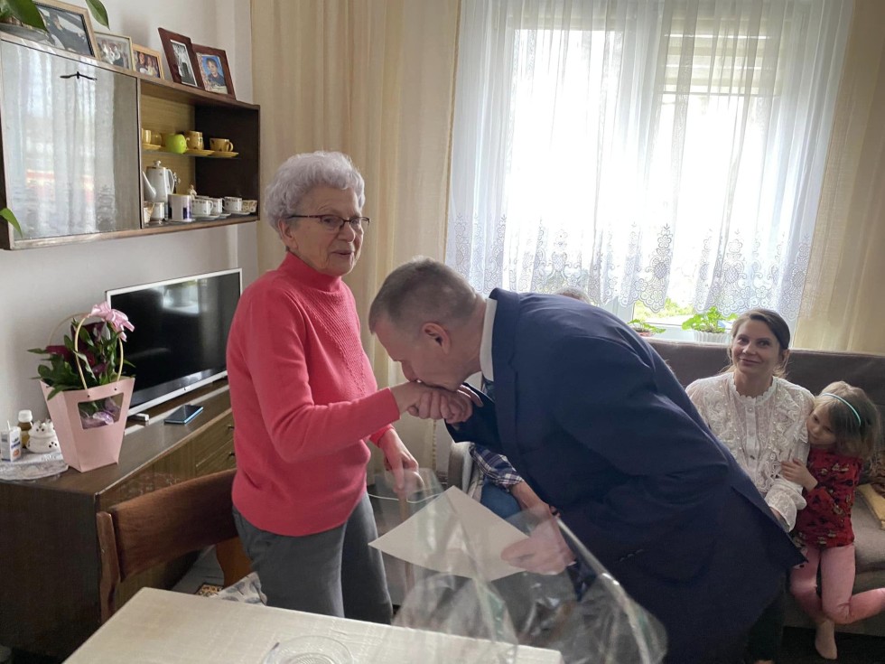 Nowy Dwór Gdański. Jubileusz 91. urodzin Władysławy Jagusińskiej.