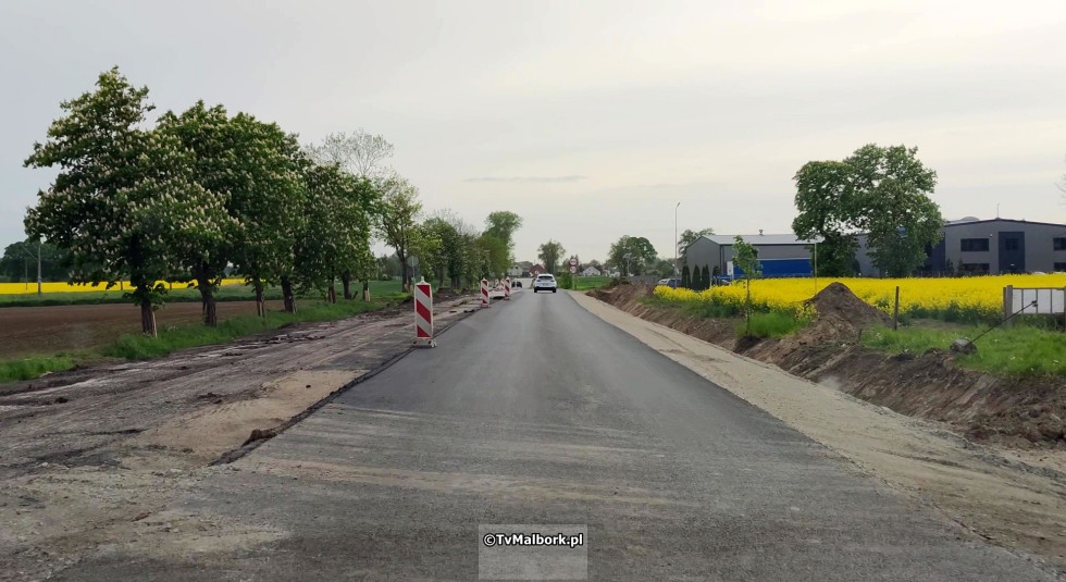 Przebudowa DK22 od Malborka do Starego Pola. Zobacz postęp prac maj 2023  - wideo