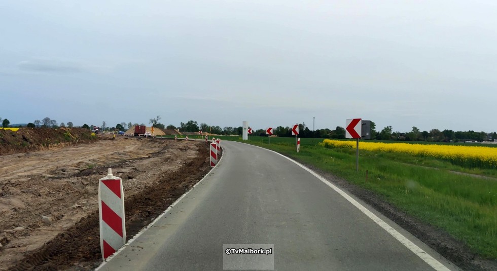 Przebudowa DK22 od Malborka do Starego Pola. Zobacz postęp prac maj 2023  - wideo