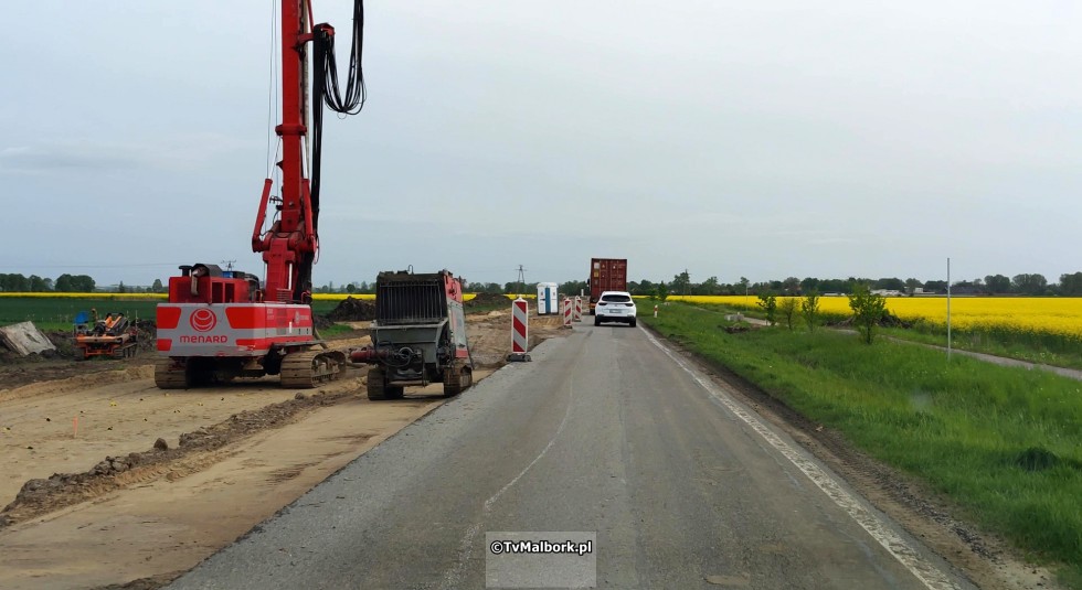 Przebudowa DK22 od Malborka do Starego Pola. Zobacz postęp prac maj 2023  - wideo