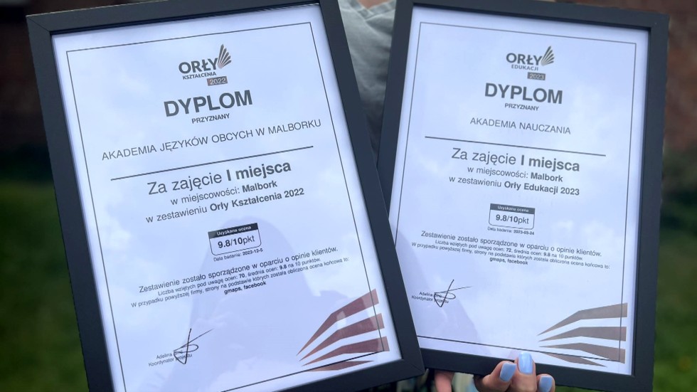 Malbork. Akademia Nauczania doceniona w plebiscycie ORŁY.