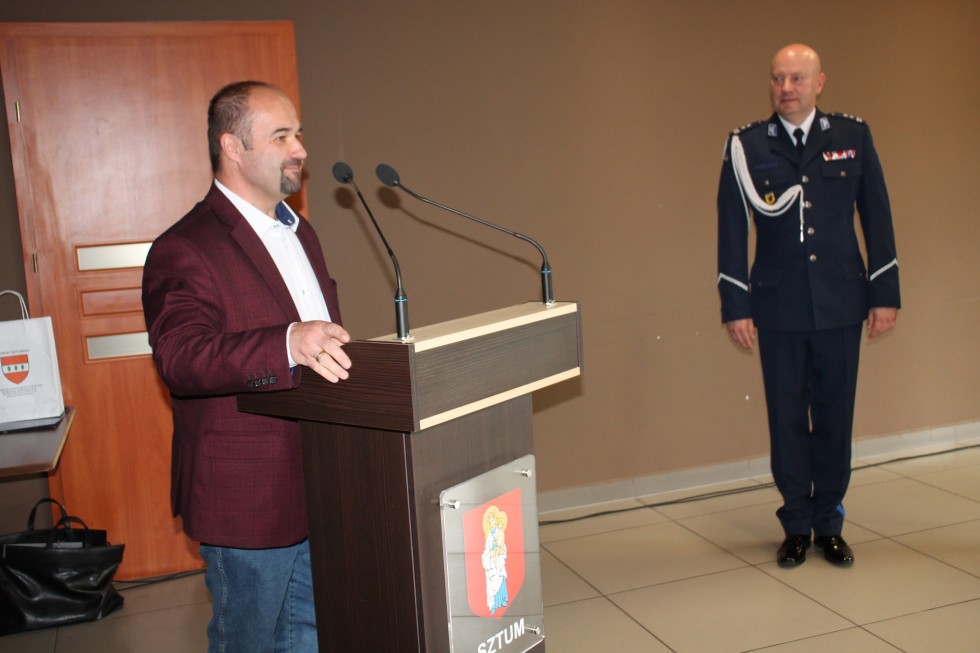 Sztum. Mł. insp. Karol Dziemiańczyk zaprzysiężony na komendanta.