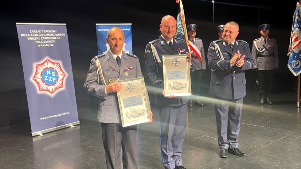 Wspólne obchody Święta Policji funkcjonariuszy ze Sztumu i Kwidzyna.