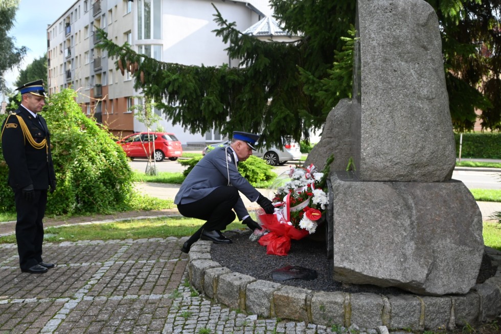 Nowy Dwór Gdański. Upamiętnienie 84. rocznicy wybuchu II wojny światowej.