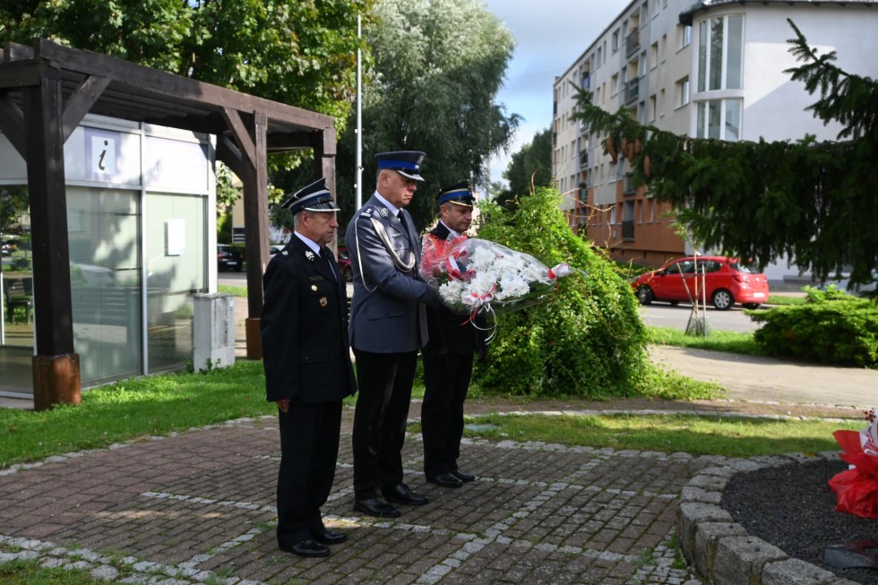 Nowy Dwór Gdański. Upamiętnienie 84. rocznicy wybuchu II wojny światowej.