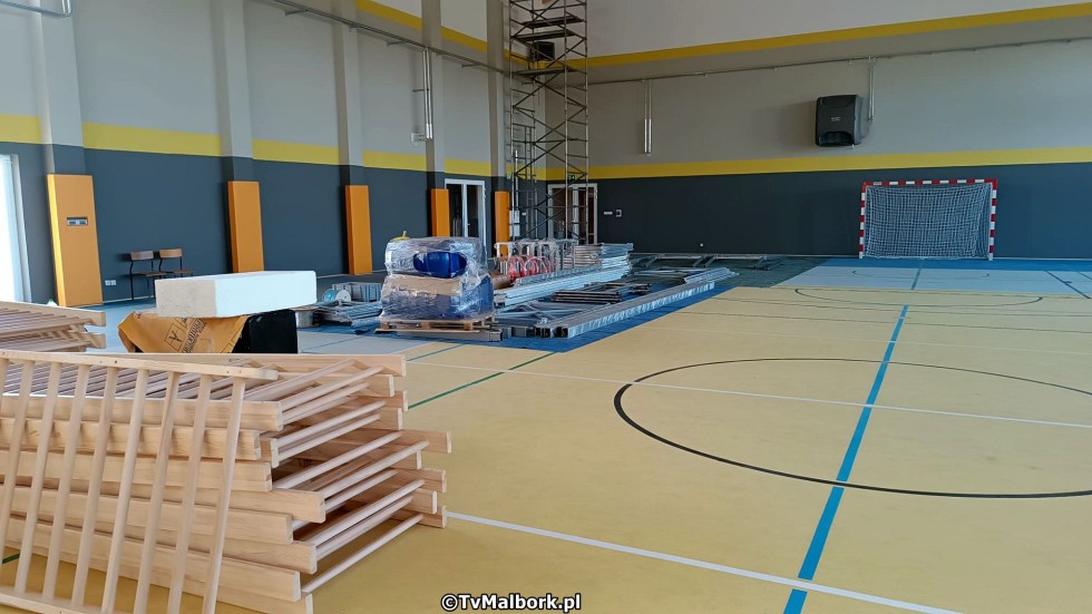 Miłoradz. Budowa hali sportowej przy Zespole Szkół i Przedszkola na finiszu. Wkrótce uroczyste otwarcie obiektu.