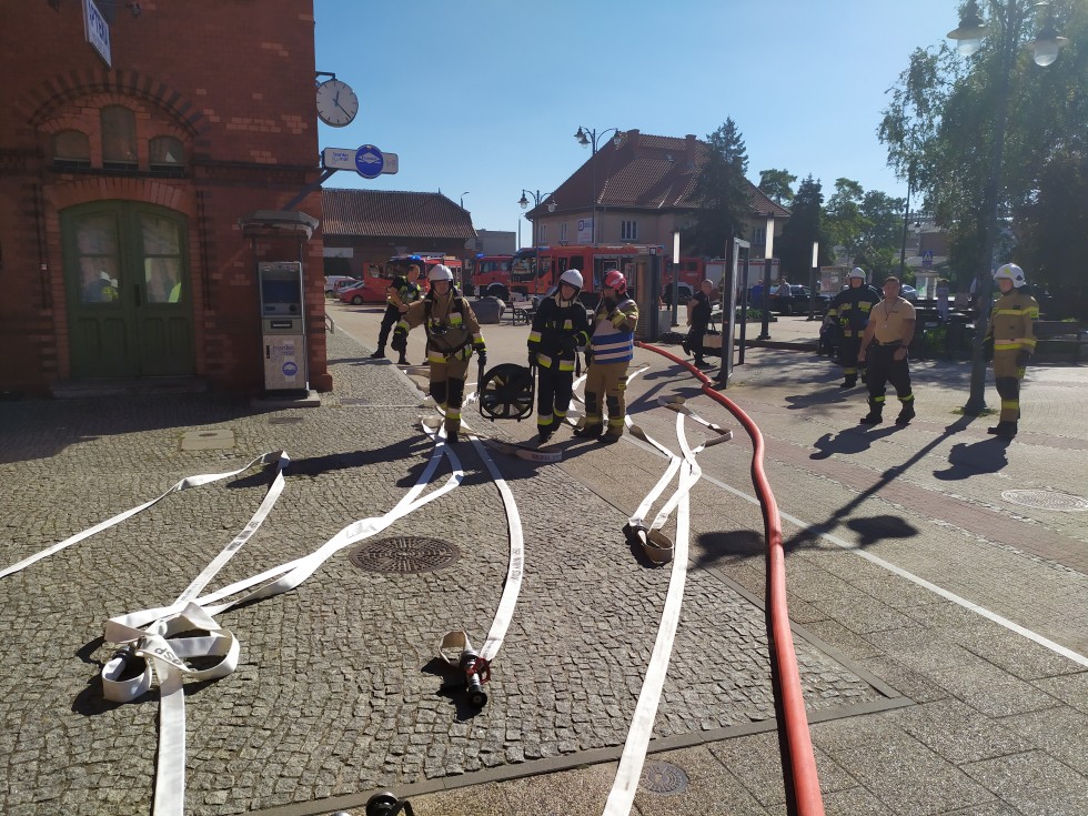 Malbork. Warsztaty dla strażaków z ratownictwa w transporcie kolejowym.