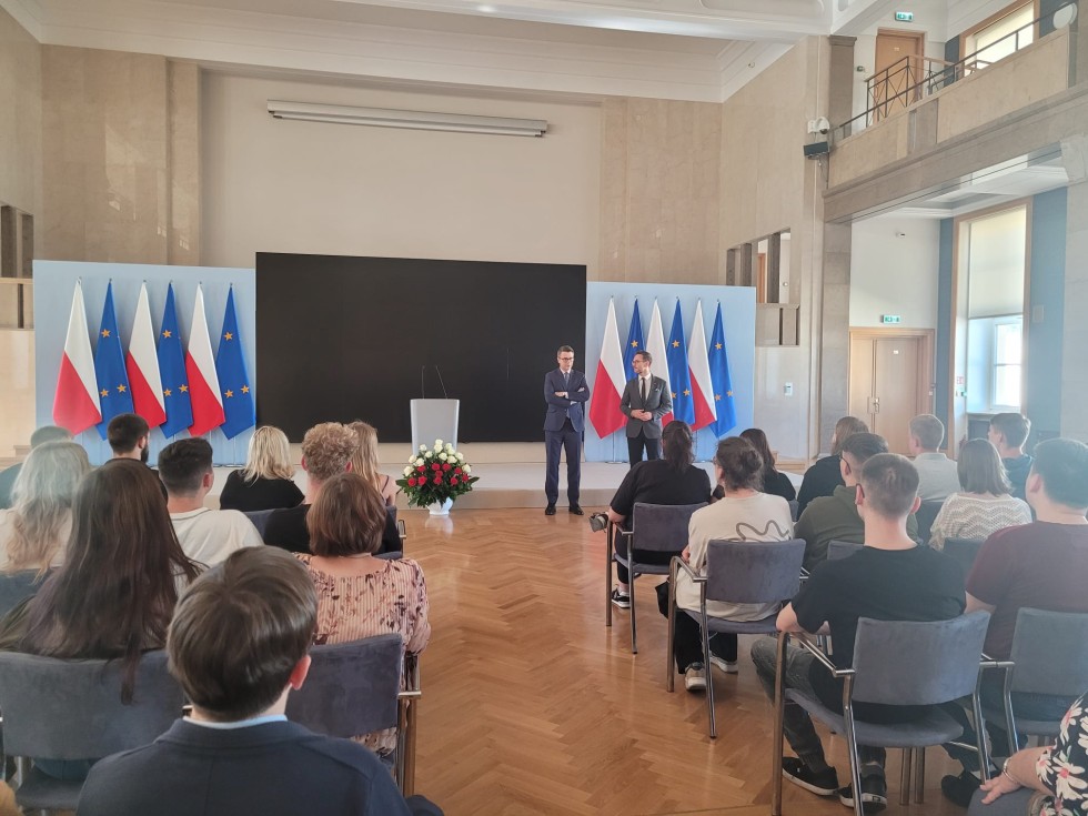 Powiat sztumski. Uczniowie szkół ponadpodstawowych z wizytą w Sejmie RP.