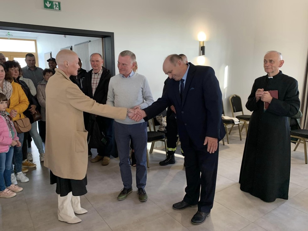 Powiat nowodworski. Otwarcie świetlicy wiejskiej w Kmiecinie.