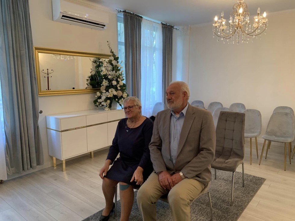 Nowy Dwór Gdański. Złote Gody państwa Marianny i Andrzeja Mańkowskich.