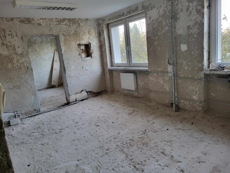 Nowy Dwór Gdański. Prace remontowe w SOSW idą pełną parą.