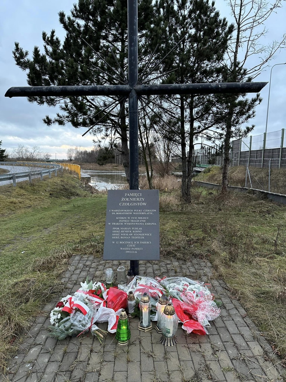 Nowy Dwór Gdański. Pamięci czołgistów – ofiar stanu wojennego.