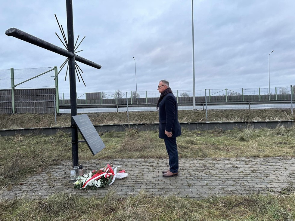 Nowy Dwór Gdański. Pamięci czołgistów – ofiar stanu wojennego.