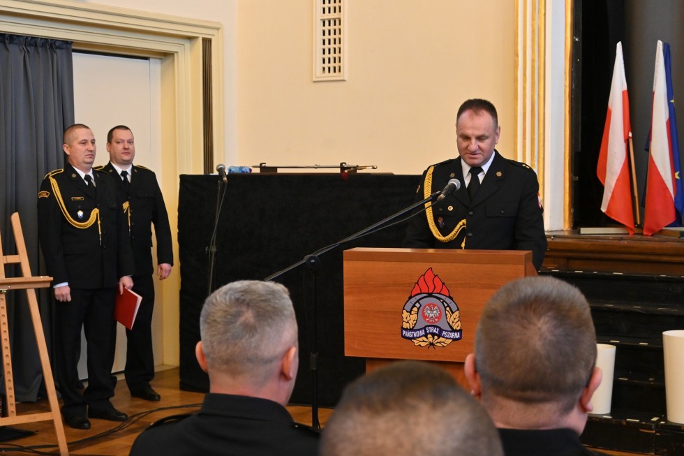 Nowy Dwór Gdański. Komendant mł. bryg. Hubert Grzesiowski zakończył służbę w straży pożarnej.