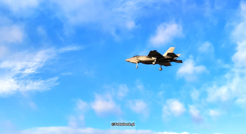 Włoskie F-35A Lightning II w Malborku. Zobacz wideo i zdjęcia - 19 stycznia 2024