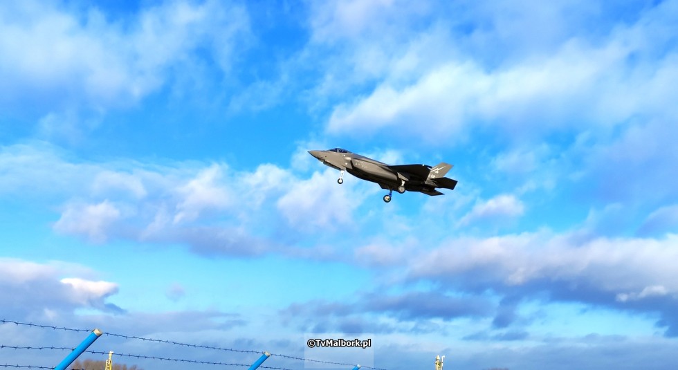 Włoskie F-35A Lightning II w Malborku. Zobacz wideo i zdjęcia - 19 stycznia 2024