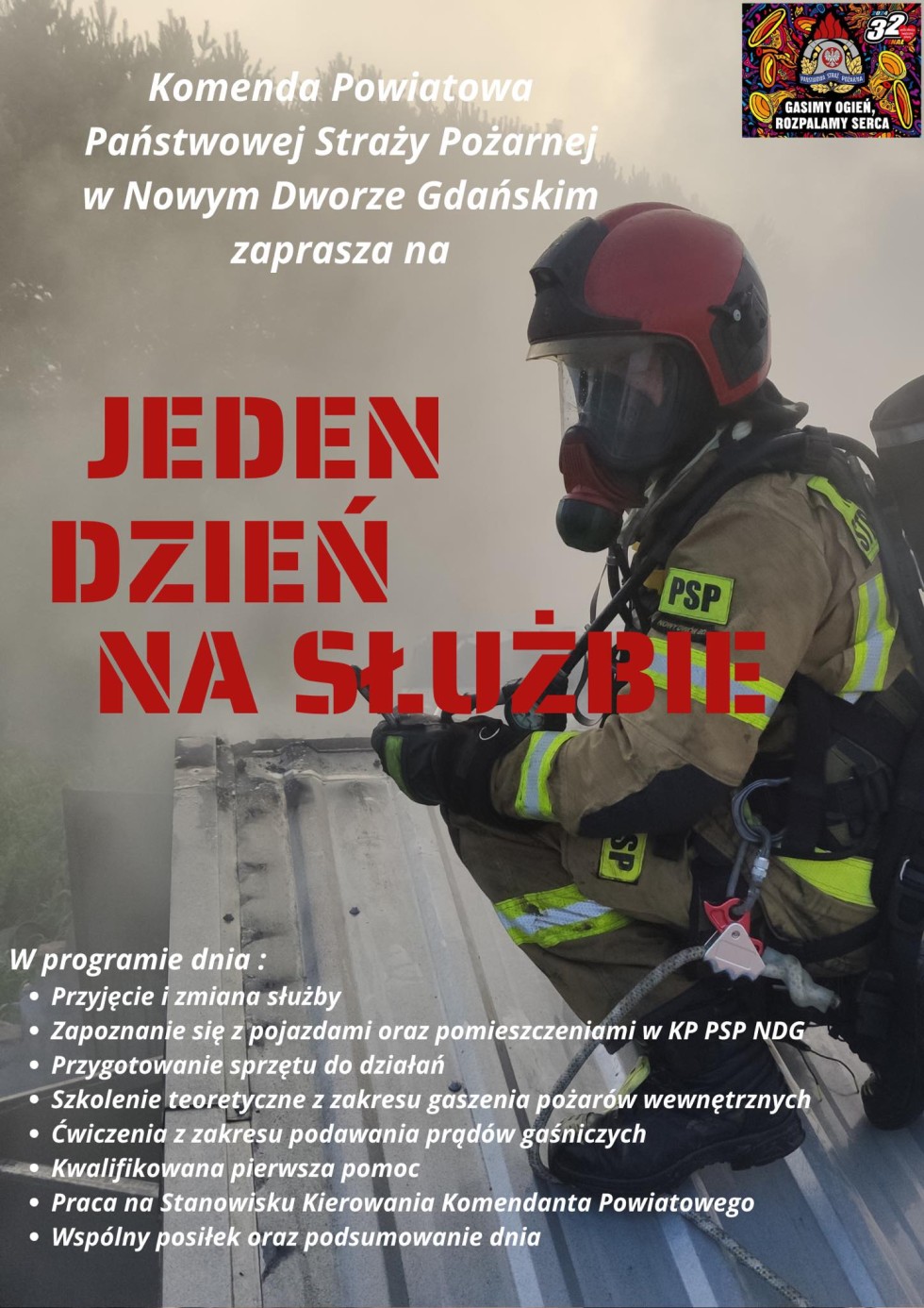 Nowy Dwór Gdański. Wylicytuj dzień służby u strażaków.