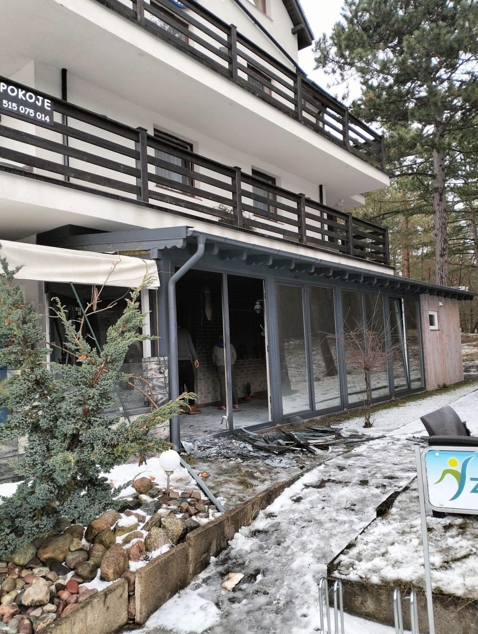 Sztutowo. Pożar w restauracji – poranna akcja strażaków.