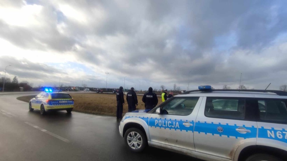 Ogólnoeuropejski Protest Rolników - tak było na DK22 w miejscowości Kończewice. Wideo i zdjęcia