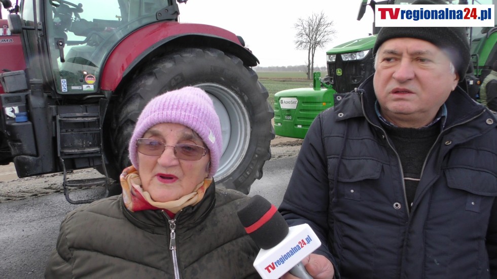 Ogólnoeuropejski Protest Rolników - tak było na DK22 w miejscowości Kończewice. Wideo i zdjęcia