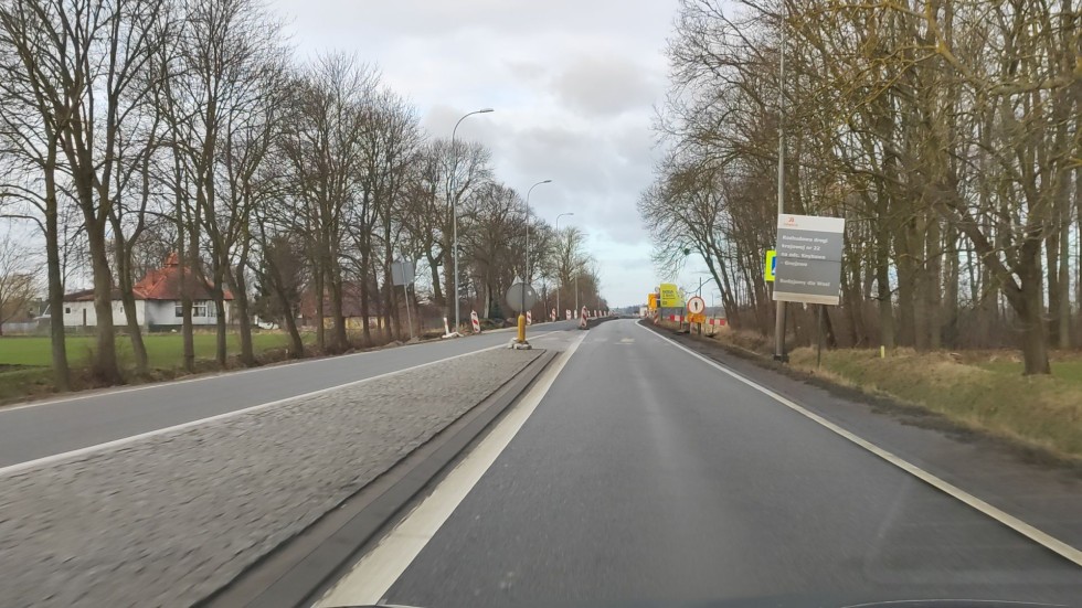 DK22. Przebudowa odcinka między Gnojewem a Knybawą. Zobacz postęp prac styczeń 2024.