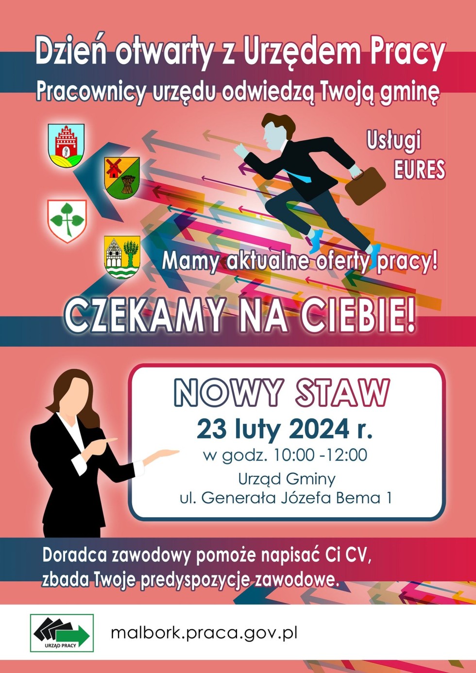 Dzień Otwarty Powiatowego Urzędu Pracy w Malborku w twojej gminie. Sprawdź, kiedy.