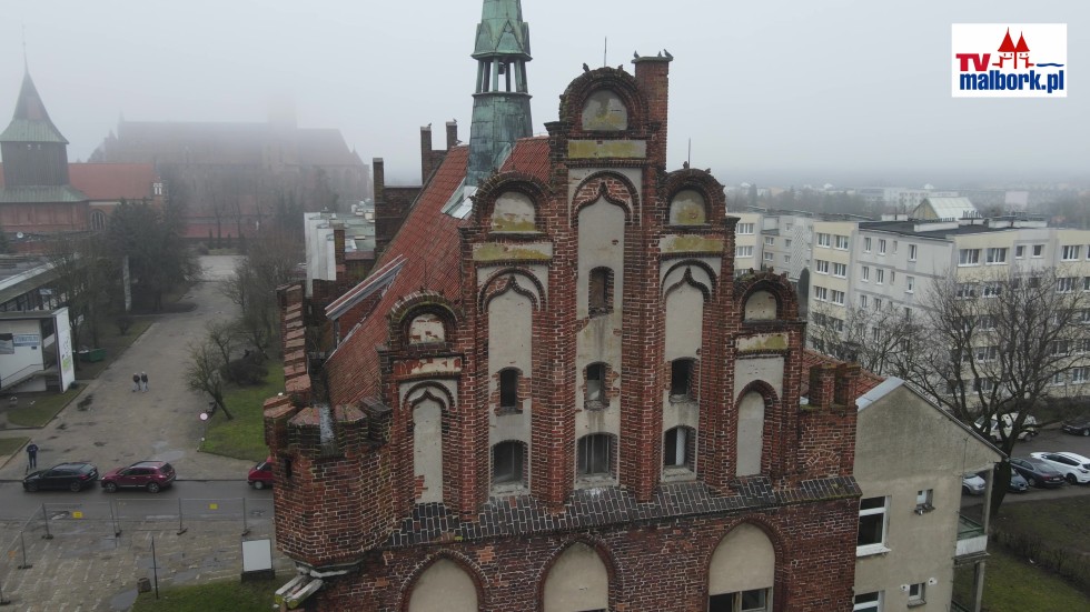 Ruszyła modernizacja Staromiejskiego Ratusza w Malborku. Zobacz wideo z drona - 27.02.2024