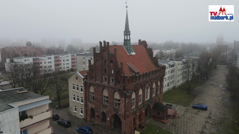 Ruszyła modernizacja Staromiejskiego Ratusza w Malborku. Zobacz wideo z drona - 27.02.2024