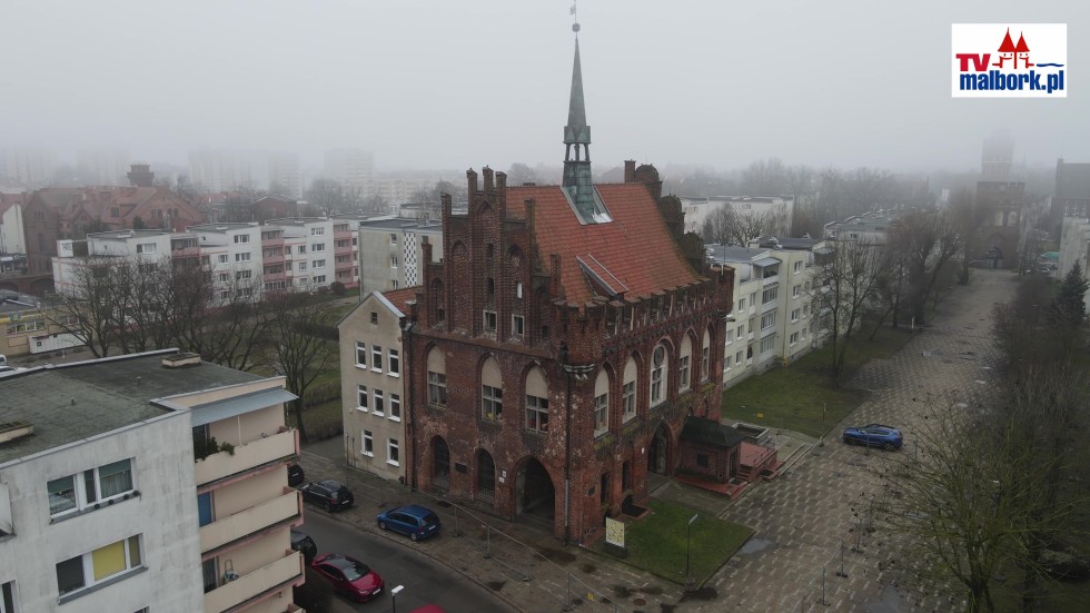 Ruszyła modernizacja Staromiejskiego Ratusza w Malborku. Zobacz wideo z drona - 27.02.2024