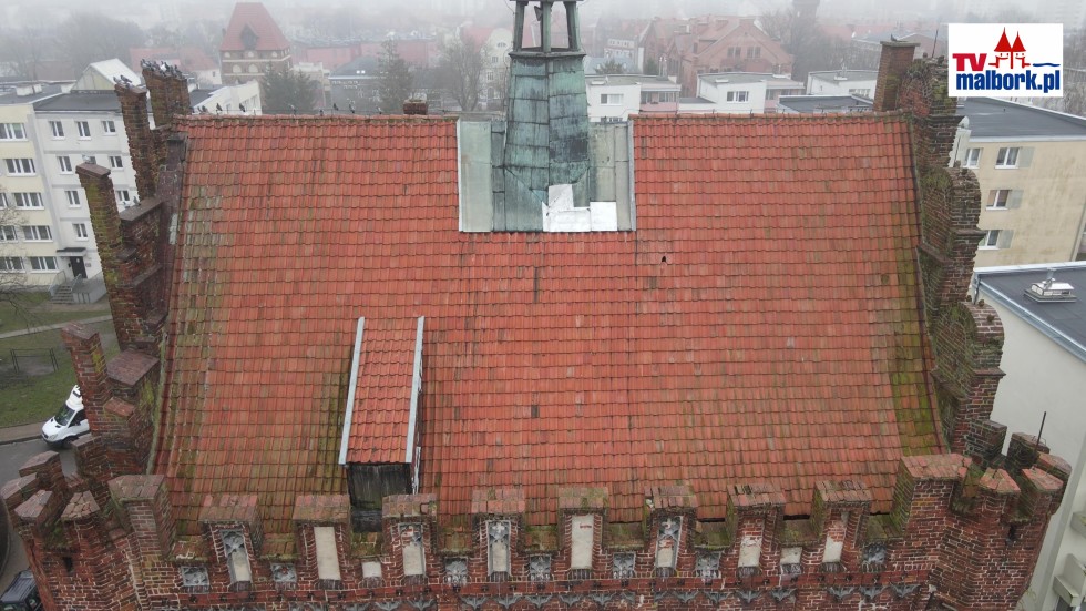 Ruszyła modernizacja Staromiejskiego Ratusza w Malborku. Zobacz wideo z drona - 27.02.2024