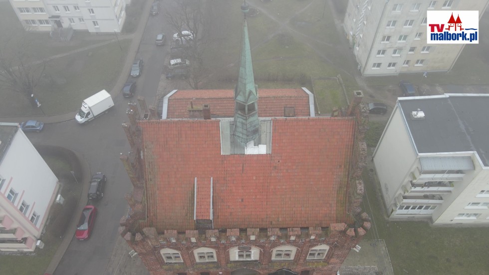 Ruszyła modernizacja Staromiejskiego Ratusza w Malborku. Zobacz wideo z drona - 27.02.2024
