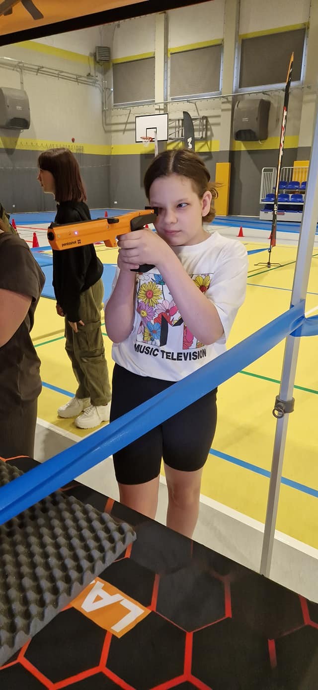 Zawody Extreme Laser Run dla uczniów Zespołu Szkół i Przedszkola w Miłoradzu.