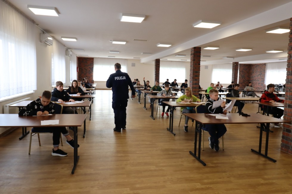 Drużyny z Nowego Stawu najlepsze w powiatowym etapie Turnieju Bezpieczeństwa w Ruchu Drogowym.