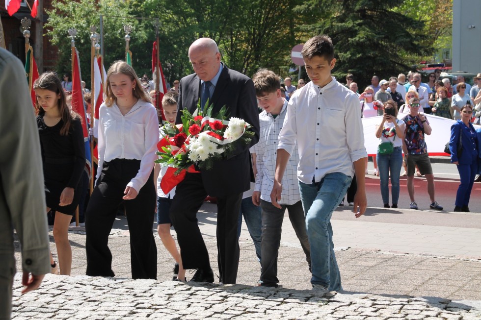 Sztum. Obchody 233. rocznicy uchwalenia Konstytucji 3 Maja.