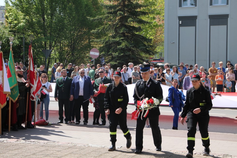 Sztum. Obchody 233. rocznicy uchwalenia Konstytucji 3 Maja.