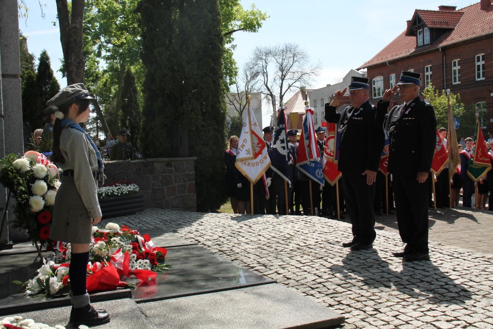Sztum. Obchody 233. rocznicy uchwalenia Konstytucji 3 Maja.