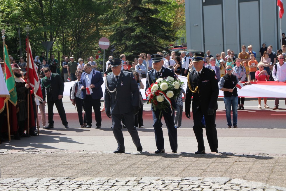 Sztum. Obchody 233. rocznicy uchwalenia Konstytucji 3 Maja.