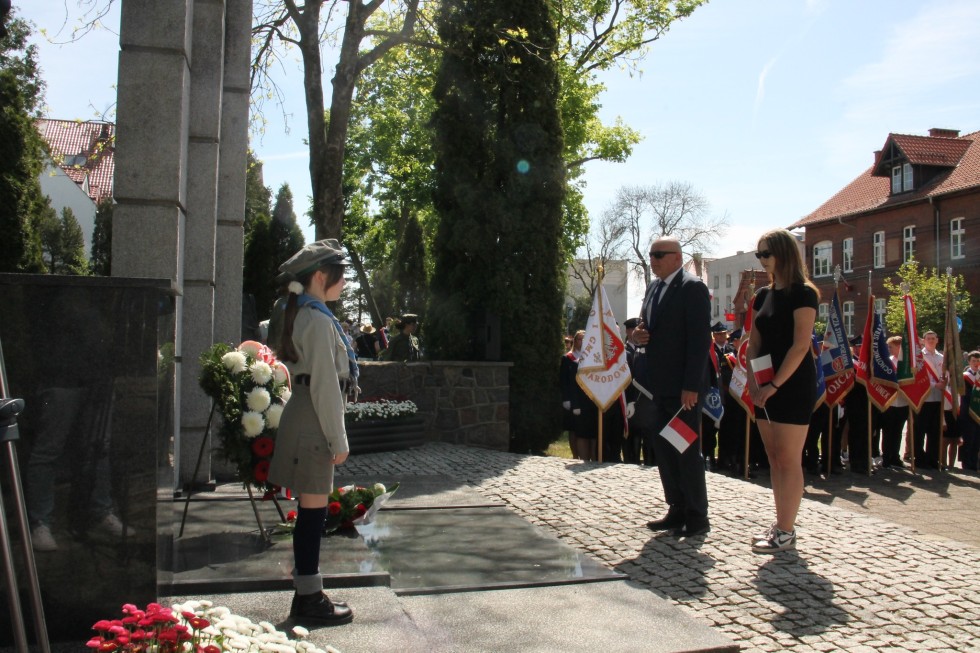 Sztum. Obchody 233. rocznicy uchwalenia Konstytucji 3 Maja.