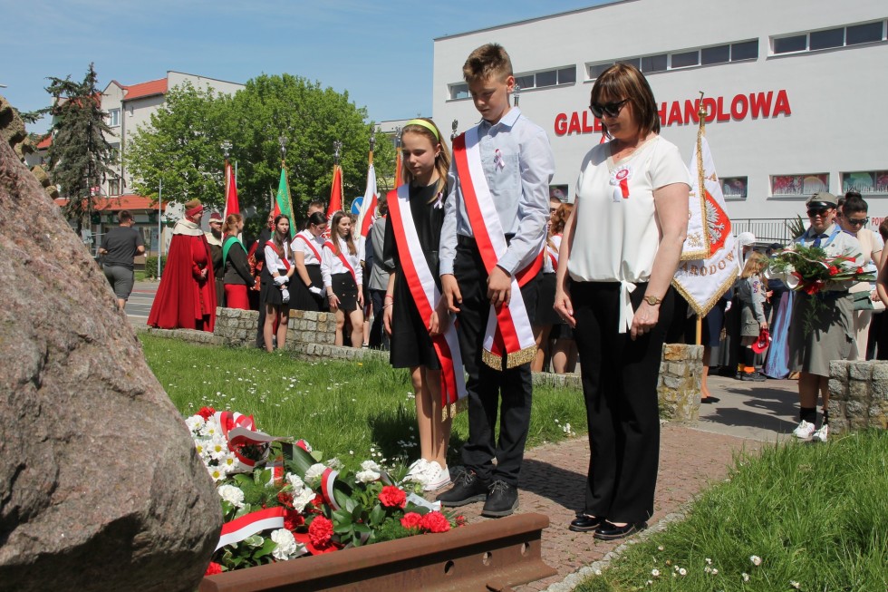 Sztum. Obchody 233. rocznicy uchwalenia Konstytucji 3 Maja.