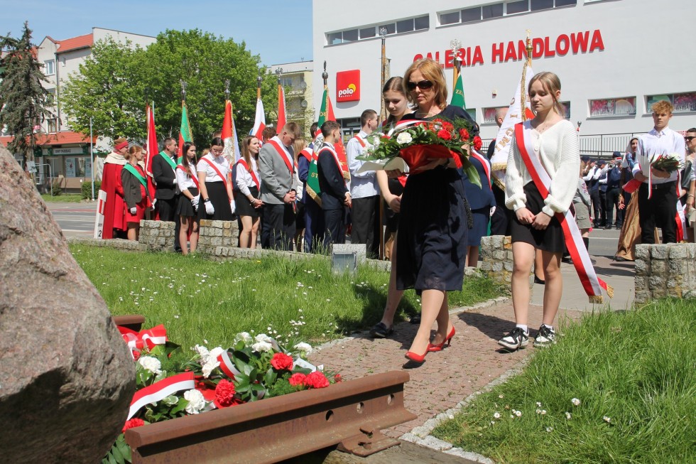 Sztum. Obchody 233. rocznicy uchwalenia Konstytucji 3 Maja.