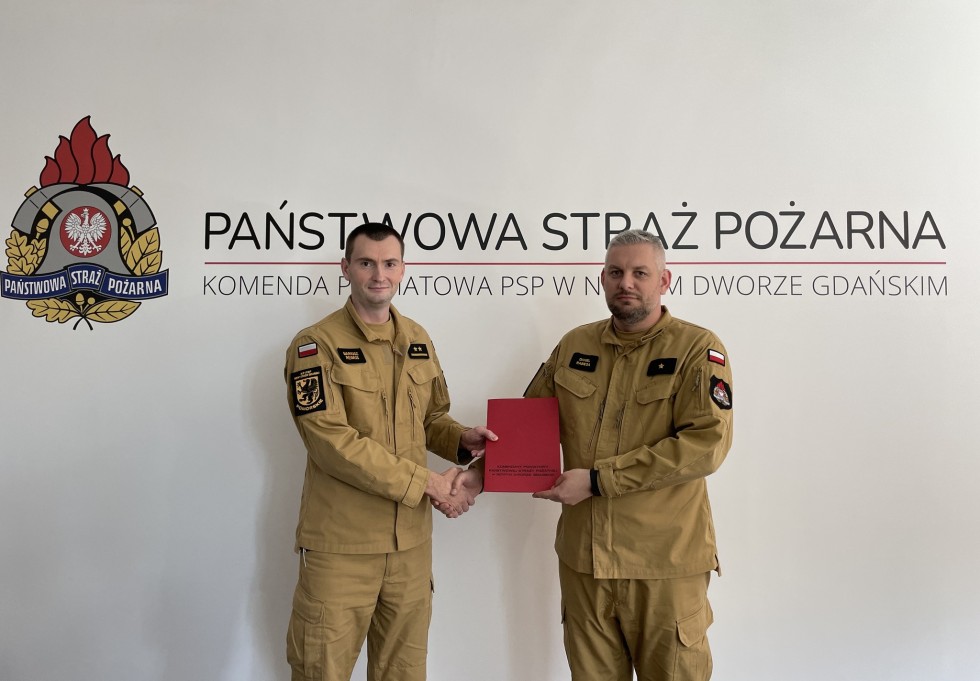 Nowy Dwór Gdański. Asp. Daniel Rabiega nowym Dowódcą JRG.