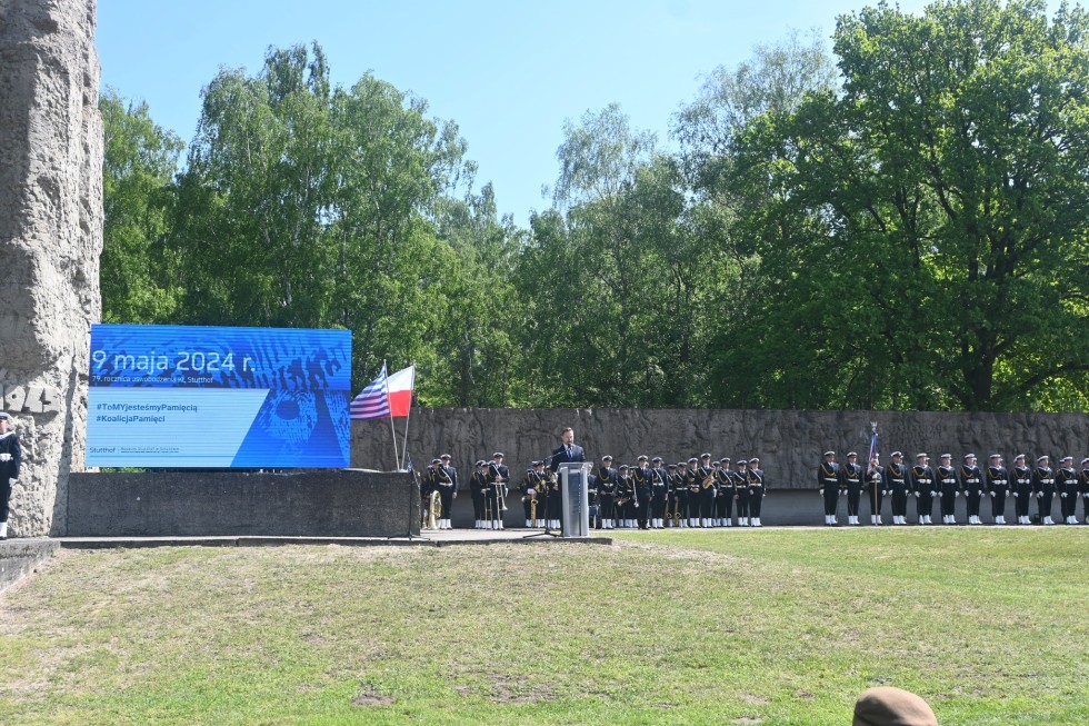 Sztutowo. Uroczystości rocznicowe oswobodzenia niemieckiego obozu KL Stutthof.