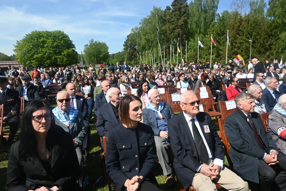Sztutowo. Uroczystości rocznicowe oswobodzenia niemieckiego obozu KL Stutthof.