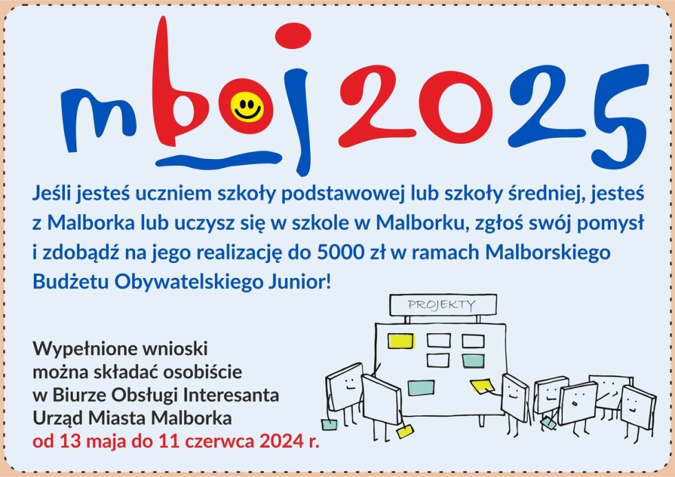 Malbork. Ruszył nabór wniosków do tegorocznej edycji MBOJ.