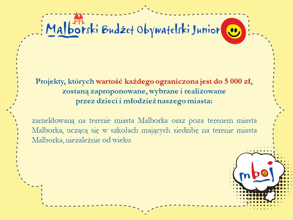 Malbork. Ruszył nabór wniosków do tegorocznej edycji MBOJ.